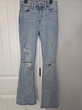 Womens's Idyllwind Light Wash Distressed Women's Bootcut Jeans- Size 2/34